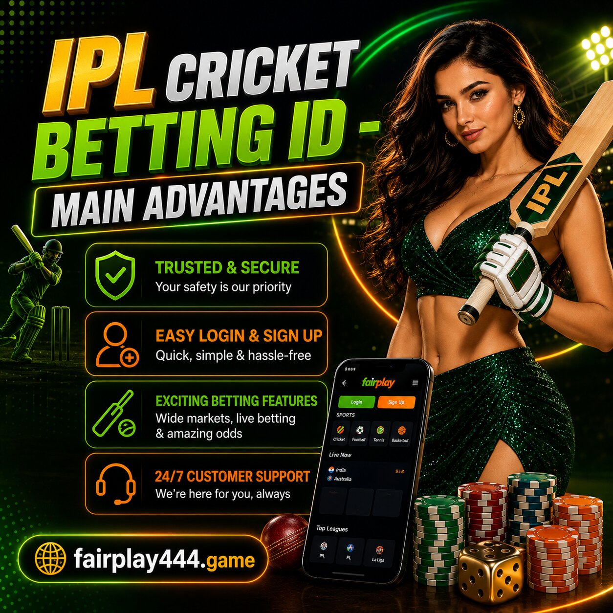 IPL Cricket Betting ID – Main Advantages